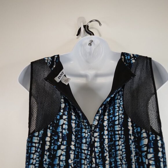 DKNY Blue Print Sleeveless Dress Size XS - Picture 9 of 12